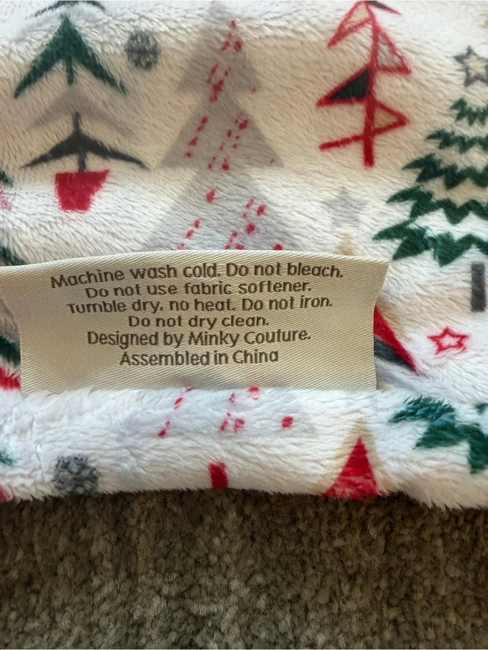 Minky Couture Christmas Pillowcase